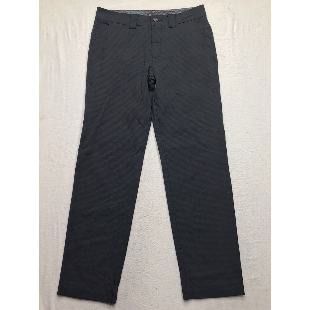 LULULEMON Limited Edition Classic Fit Pants Men 34x32 Black Pinstripe Chino